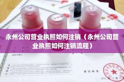 永州公司营业执照如何注销（永州公司营业执照如何注销流程）