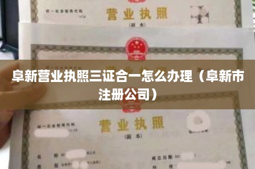 阜新营业执照三证合一怎么办理（阜新市注册公司）