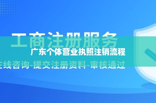 广东个体营业执照注销流程