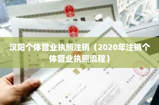 汉阳个体营业执照注销（2020年注销个体营业执照流程）