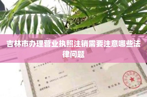 吉林市办理营业执照注销需要注意哪些法律问题