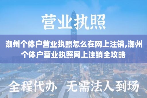 潮州个体户营业执照怎么在网上注销,潮州个体户营业执照网上注销全攻略