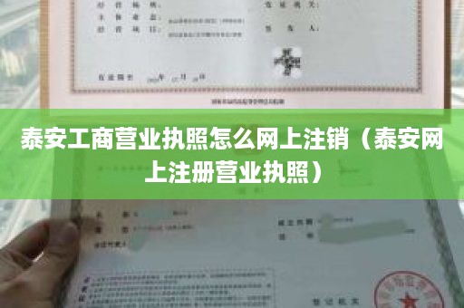 泰安工商营业执照怎么网上注销（泰安网上注册营业执照）