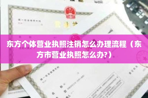 东方个体营业执照注销怎么办理流程（东方市营业执照怎么办?）