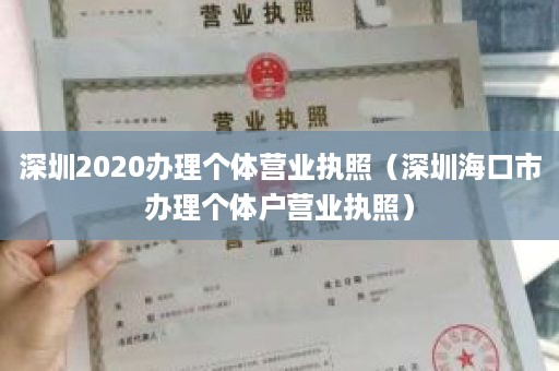 深圳2020办理个体营业执照（深圳海口市办理个体户营业执照）