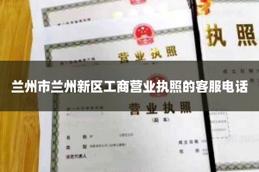 兰州市兰州新区工商营业执照的客服电话