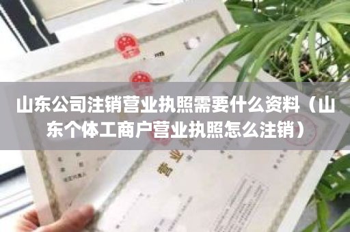 山东公司注销营业执照需要什么资料（山东个体工商户营业执照怎么注销）