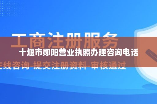 十堰市郧阳营业执照办理咨询电话