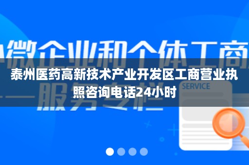 泰州医药高新技术产业开发区工商营业执照咨询电话24小时