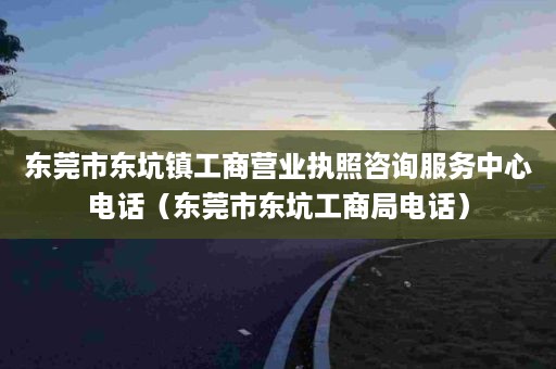 东莞市东坑镇工商营业执照咨询服务中心电话（东莞市东坑工商局电话）