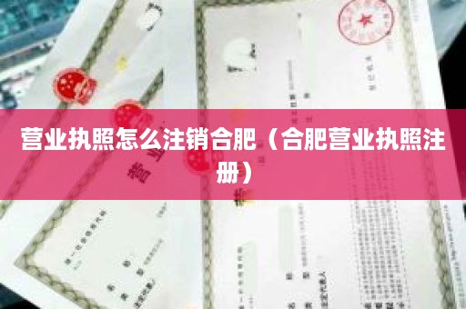 营业执照怎么注销合肥（合肥营业执照注册）