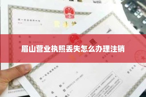 眉山营业执照丢失怎么办理注销