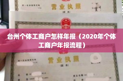 台州个体工商户怎样年报（2020年个体工商户年报流程）