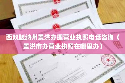 西双版纳州景洪办理营业执照电话咨询（景洪市办营业执照在哪里办）