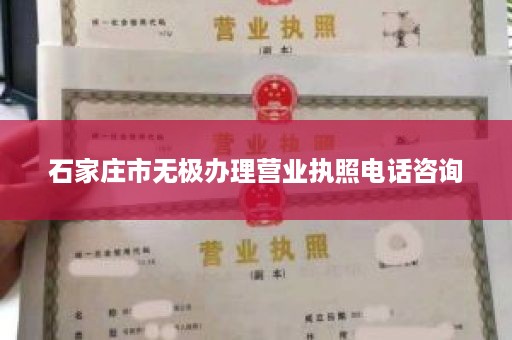 石家庄市无极办理营业执照电话咨询