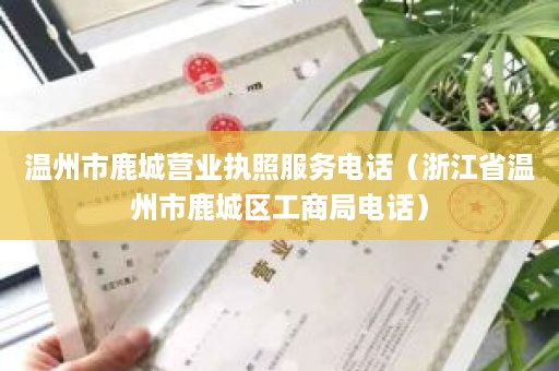 温州市鹿城营业执照服务电话（浙江省温州市鹿城区工商局电话）