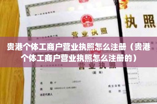 贵港个体工商户营业执照怎么注册（贵港个体工商户营业执照怎么注册的）