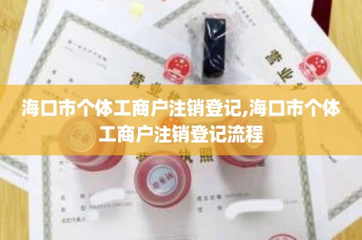 海口市个体工商户注销登记,海口市个体工商户注销登记流程