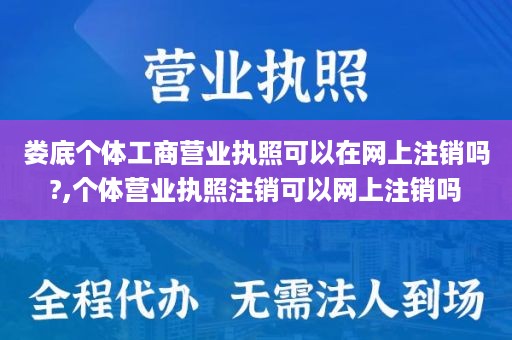 娄底个体工商营业执照可以在网上注销吗?,个体营业执照注销可以网上注销吗