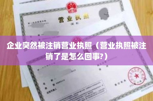 企业突然被注销营业执照（营业执照被注销了是怎么回事?）