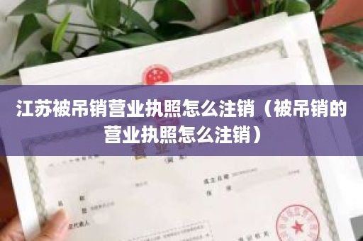 江苏被吊销营业执照怎么注销（被吊销的营业执照怎么注销）