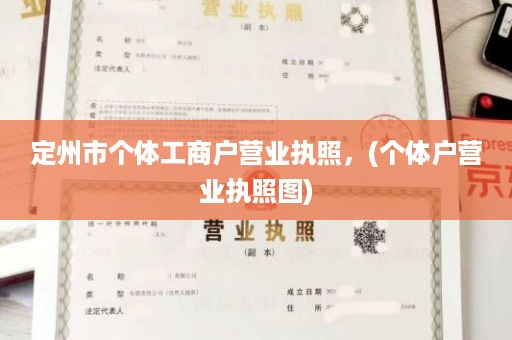 定州市个体工商户营业执照，(个体户营业执照图)