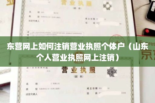 东营网上如何注销营业执照个体户（山东个人营业执照网上注销）