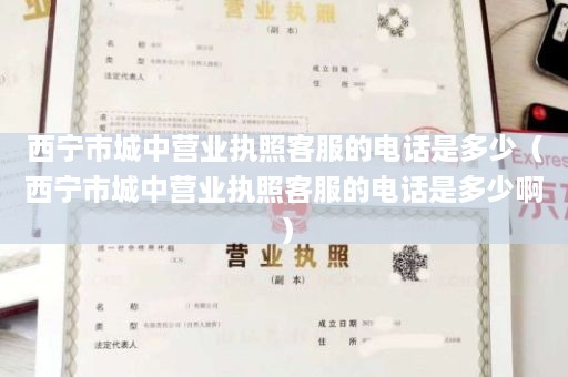 西宁市城中营业执照客服的电话是多少（西宁市城中营业执照客服的电话是多少啊）