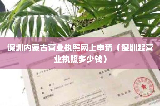 深圳内蒙古营业执照网上申请（深圳起营业执照多少钱）