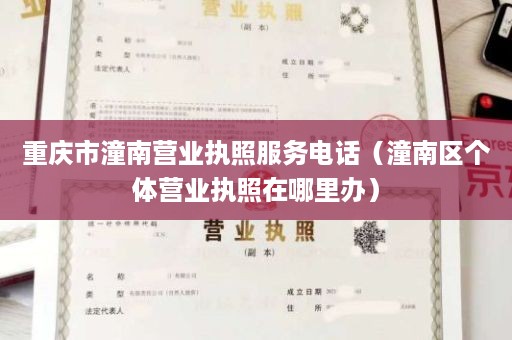 重庆市潼南营业执照服务电话（潼南区个体营业执照在哪里办）