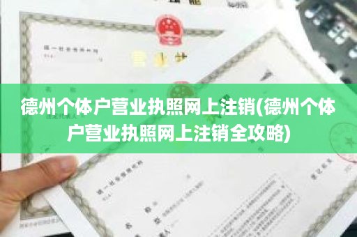 德州个体户营业执照网上注销(德州个体户营业执照网上注销全攻略)