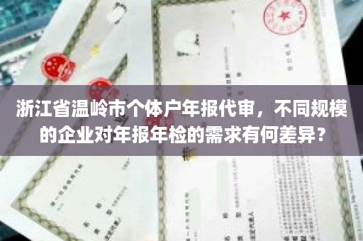 浙江省温岭市个体户年报代审，不同规模的企业对年报年检的需求有何差异？