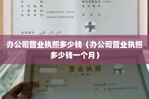 办公司营业执照多少钱（办公司营业执照多少钱一个月）