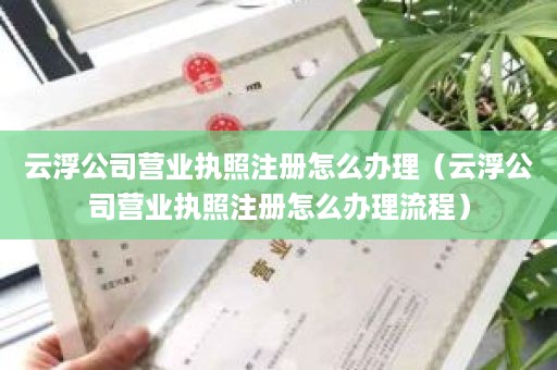 云浮公司营业执照注册怎么办理（云浮公司营业执照注册怎么办理流程）