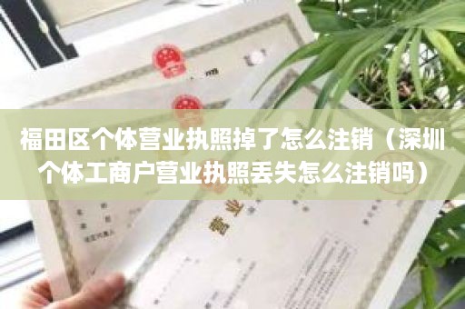 福田区个体营业执照掉了怎么注销（深圳个体工商户营业执照丢失怎么注销吗）