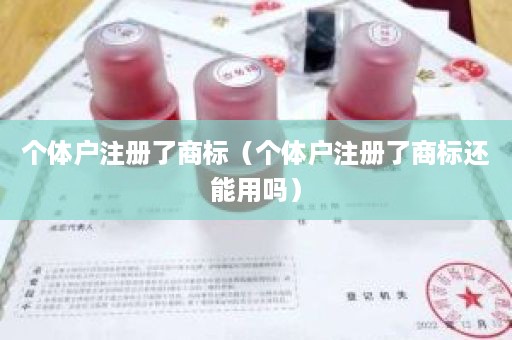 个体户注册了商标（个体户注册了商标还能用吗）