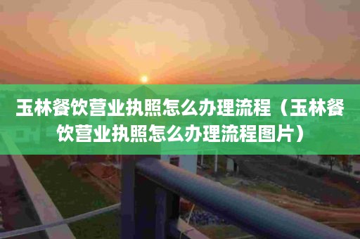 玉林餐饮营业执照怎么办理流程（玉林餐饮营业执照怎么办理流程图片）