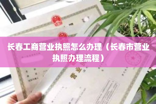 长春工商营业执照怎么办理（长春市营业执照办理流程）