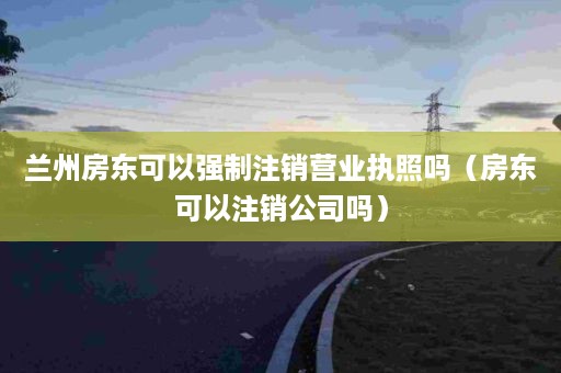 兰州房东可以强制注销营业执照吗（房东可以注销公司吗）