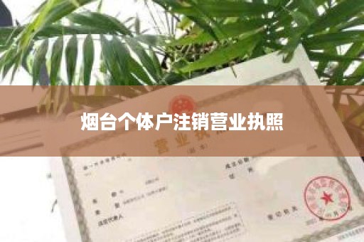 烟台个体户注销营业执照