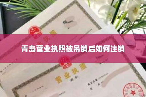 青岛营业执照被吊销后如何注销