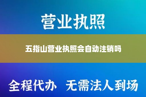 五指山营业执照会自动注销吗