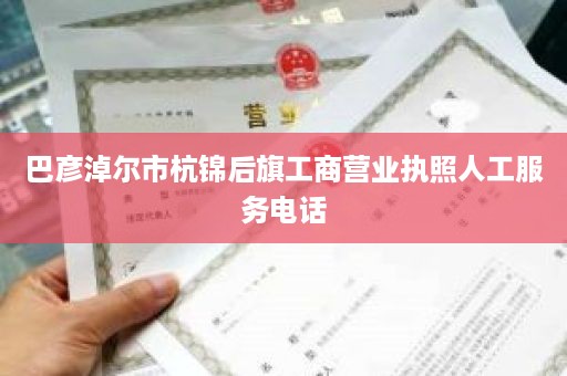 巴彦淖尔市杭锦后旗工商营业执照人工服务电话