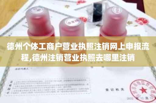 德州个体工商户营业执照注销网上申报流程,德州注销营业执照去哪里注销