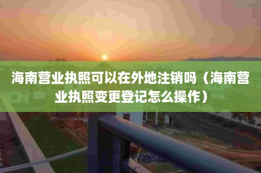 海南营业执照可以在外地注销吗（海南营业执照变更登记怎么操作）