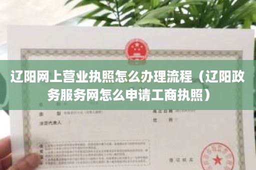 辽阳网上营业执照怎么办理流程（辽阳政务服务网怎么申请工商执照）