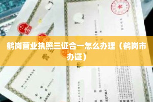 鹤岗营业执照三证合一怎么办理（鹤岗市办证）