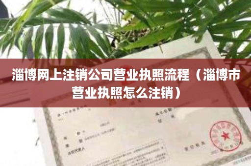 淄博网上注销公司营业执照流程（淄博市营业执照怎么注销）