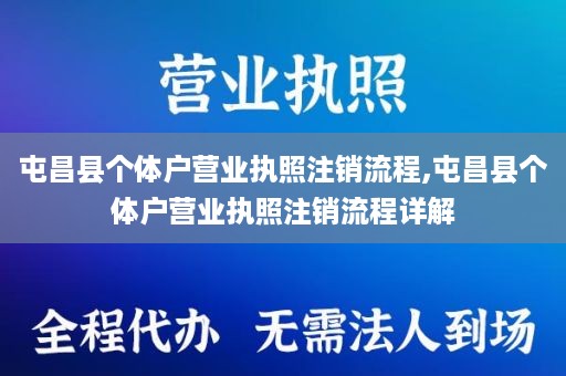 屯昌县个体户营业执照注销流程,屯昌县个体户营业执照注销流程详解