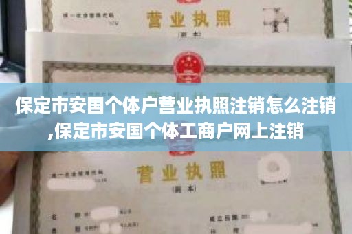 保定市安国个体户营业执照注销怎么注销,保定市安国个体工商户网上注销